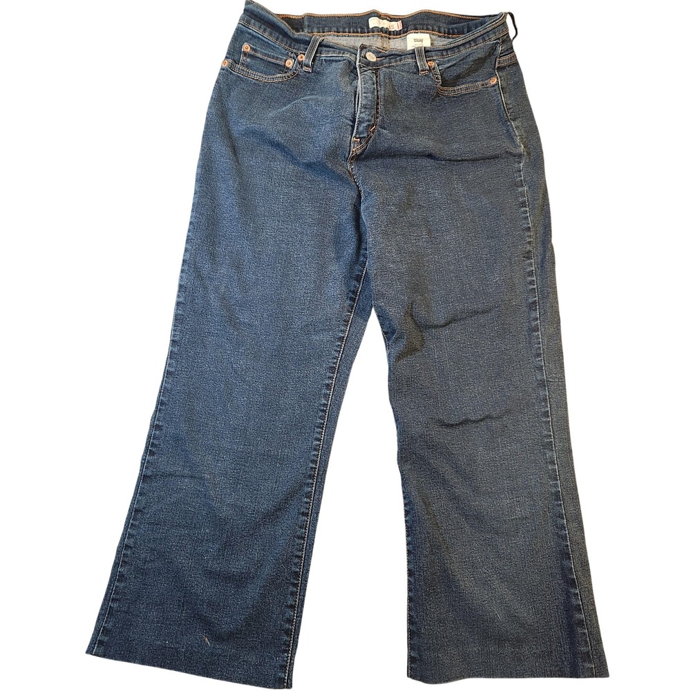 Vintage Y2K Levis Perfectly Slimming Bootcut Jeans Womens 14S Blue Stretch Denim